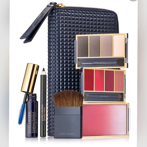New Estee Lauder Makeup Travel Wallet Exclusive Set - Picture 1 of 11